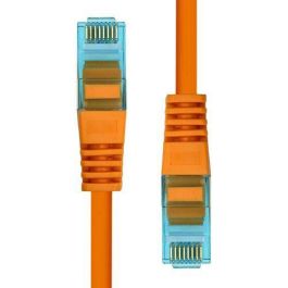 ProXtend Cable Ethernet CAT6A U/UTP CU LSZH 50cm Naranja, Cobre Puro AWG 24, Conector Oro 50u, PoE+, Ignífugo Baja Emisión Humo y Duradero