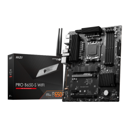 MSI PRO B650-S WiFi Placa Base ATX para AMD Ryzen 7000 Series, Zócalo AM5, Chipset B650, DDR5, Wi-Fi 6E, 2.5 Gigabit Ethernet Precio: 148.50000033. SKU: B1G5GAYJ2V