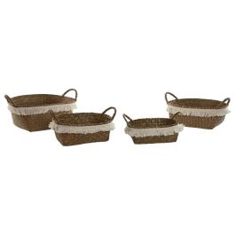 Cesta Boho DKD Home Decor Natural Blanco 25 x 15 x 33 cm Set de 4 Precio: 30.89000046. SKU: B13B7WDW2M