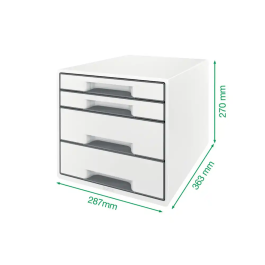 Cajón Archivador Leitz WOW CUBE Blanco