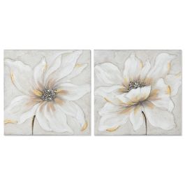 Cuadro Romantico DKD Home Decor Blanco Beige 2.5 x 50 x 50 cm (2 Unidades) Precio: 34.89000031. SKU: B198P73P3F