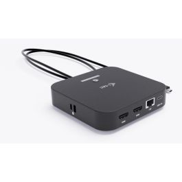 I-TEC DS USB-C Dual HDMI Hub con 2xHDMI, Gigabit LAN, 2xUSB-A 3.2, 2xUSB 2.0, 2xUSB-C y 100W Power Delivery