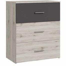ADRIA ADRIAIRDK211J51 Cómoda 3 cajones Roble fresno Gris liso 75,2x41,3x89,7 cm Precio: 134.50000025. SKU: B1ETLVEBQD