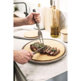 Berghoff 3950040 Cuchillo Deshuesador Gris 15 cm Antiadherente con Funda Protectora Leo