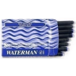 Waterman Tinta Estilográfica Serenity Blue, Caja de 8 Cartuchos Estándar Largos Precio: 3.69000027. SKU: B16KNSTZLT