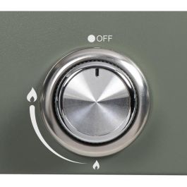 Livoo DOC325 Plancha de gas con 4 Quemadores, Color Verde y Negro