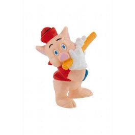 Bullyland Figura Cerdito con Flauta 5 cm, Edad Recomendada 3+ Años