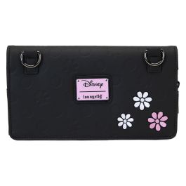 Loungefly Bolso Bandolera Minnie Disney Floral Rock the Dots Piel Vegana con Correa Ajustable y Muñequera
