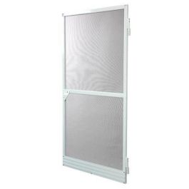 Mosquitera Puertas Fibra de Vidrio Aluminio Blanco (220 x 100 cm)
