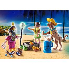 Playmobil Scooby-Doo! Aventura con Witch Doctor - Incluye Scooby, Velma y accesorios hawaianos