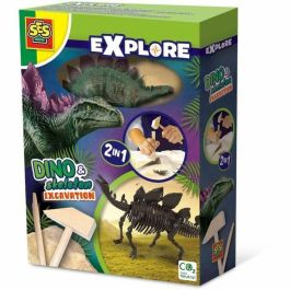 SES Creative Kit de Excavación 2 en 1: Dinosaurio Stegosaurus y Esqueleto - Juego Educativo para Niños +5 Años con Herramientas Precio: 26.49999946. SKU: B15T66FZ8L