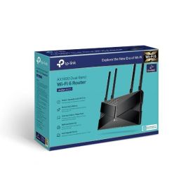 TP-Link Dual-Core CPU, 1x Gbit WAN, 4 x Gbit LAN, 802.11ax, 2.4 + 5 GHz, 574 + 1201 Mbps, 260.2 x 135.0 x 38.6 mm TP-Link Dual-Core CPU, 1x Gbit WAN, 4 x Gbit LAN, 802.11ax, 2.4 + 5 GHz, 574 + 1201 Mbps, 260.2 x 135.0 x 38.6 mm