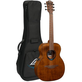 LAG Guitarra Acústica Travel A/E Blue Wave 1 Electroacústica Folk Cedro Rojo Macizo Color Marrón Natural Acabado Satinado