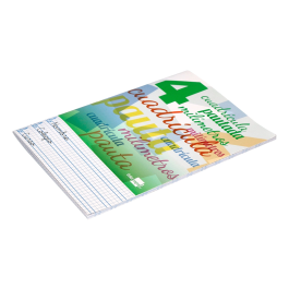 Liderpapel Libreta Pautada Cuadriculada 4mm 32 Hojas A5 70g Cartoncillo