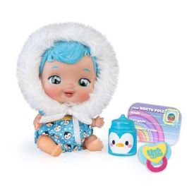 Muñeco wandi-doo eskimo 20 cm ¡habla mediante el lenguaje universal de los bebes! incluye biberón y chupete