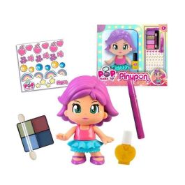 Figura pinypon pop & make up 17 cm ¡maquillala y decorala a tu gusto! quita la pintura una vez se seque y vuelve a empezar