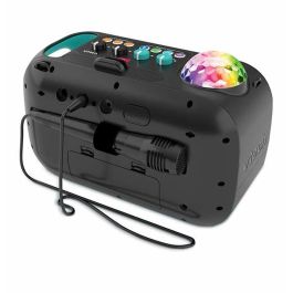 Karaoke super sound con altavoz y micrófono incorporados ¡crea la atmosfera adecuada para tu fiesta proyectando luces multicolor!