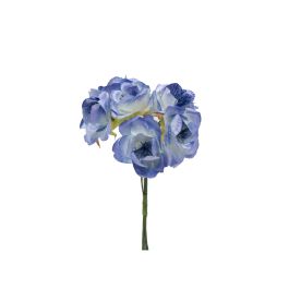 Bolsa de 12 Mini Flores Pomos Flor Papel x 6 Flores Azul Precio: 5.94999955. SKU: B19ZHEBTSS