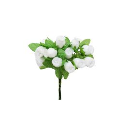Bolsa de 12 Mini Flores Pomos con Capullos Blanco Precio: 3.95000023. SKU: B15NWVMZGS