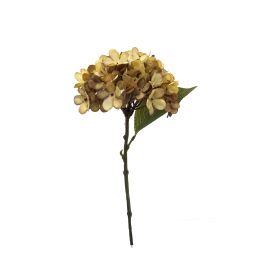 Flor Artificial Pick de Hortensia Mostaza Amarillo Tela Precio: 2.95000057. SKU: B1EMP4DXTH