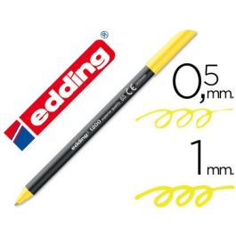 Rotulador Edding Punta Fibra 1200 Amarillo Neon N.65 Punta De Fibra 0,5 mm 10 unidades