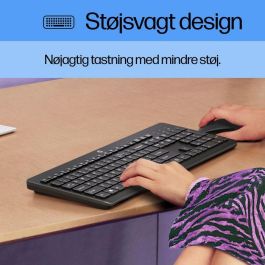 HP 230 Teclado Inalámbrico Negro, Diseño Español (ESP), Silencioso, Teclas Chiclet, Conexión 2.4GHz, Batería Larga Duración
