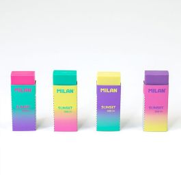 Milán Gomas de borrar nata 320 edición sunset, blister 2 uds - Amarillo / rosa