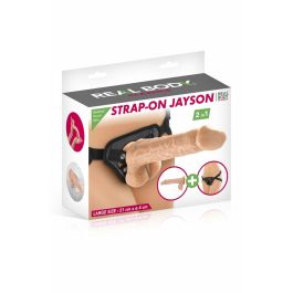 Consolador con arnés Real Body Jayson 21 cm