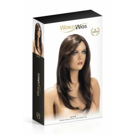 Accesorio Erótico World Wigs Olivia Marrón Peluca