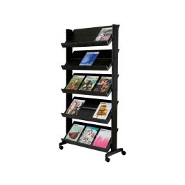 Expositor Paperflow De Suelo Movil Metalico Con 5 Repisas Negro 140x1700X395 mm Precio: 269.50000033. SKU: B13G7GKPZ9