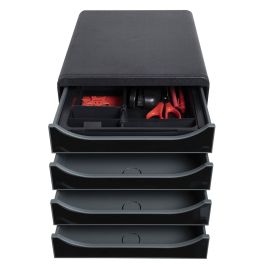 Organizador de Cajones Exacompta DRAWINSERT 24,6 x 29,8 x 3,6 cm Plástico Negro (6 Unidades)