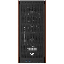 Thermaltake Caja Midi Tower S370 WS Negra para PC, ATX, EATX, Micro-ATX, Mini-ITX, Vidrio Templado, Ideal para Gaming