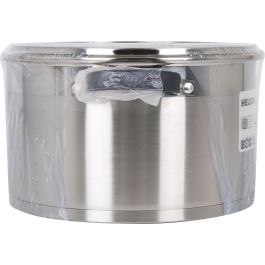 Quttin Olla Acero Inoxidable 26 cm 7.9 L 0.8 mm con Tapa Hele (2 Unidades)