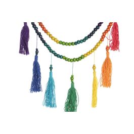 Decoracion Colgante Boho DKD Home Decor Negro Multicolor 1 x 64 x 22 cm (4 Unidades) Decoracion Colgante Boho DKD Home Decor Negro Multicolor 1 x 64 x 22 cm (4 Unidades)