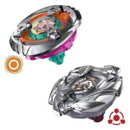 Hasbro HASG1686ES0 - Beyblade X Pack Doble: Gill Shark 4-70O y Pearl Tiger 3-60U, Trompos de Combate para 8+ Años