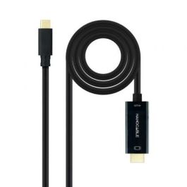 Nanocable 10.15.5132 Cable Conversor USB-C Macho a HDMI Macho 1.8m Negro 4K@30Hz, HDMI 1.4, Thunderbolt 3, DisplayPort Alt Mode Nanocable 10.15.5132 Cable Conversor USB-C Macho a HDMI Macho 1.8m Negro 4K@30Hz, HDMI 1.4, Thunderbolt 3, DisplayPort Alt Mode