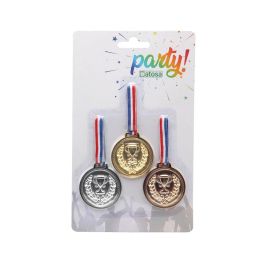 Pack de 3 Medallas Deportivas Oro, Plata y Bronce con Cintas – Premios para Competiciones y Eventos Infantiles Precio: 1.5900005. SKU: B18TJJ5KW4