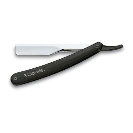 Tres Claveles Navaja de Peluquero Negra para Afeitar - Hoja Intercambiable de Acero Inoxidable 24 cm Precio: 5.50000055. SKU: B1CBQY7DAK