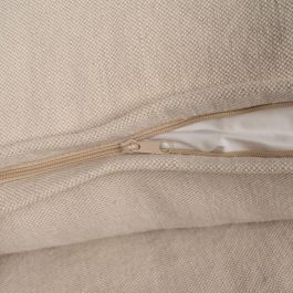 Sofá 3 Plazas Crema Tejido-Madera 210 X 97 X 89 cm