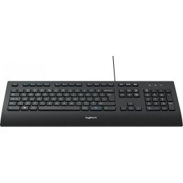 Logitech K280e Teclado USB, Resistente a salpicaduras, Reposamuñecas, Teclas silenciosas, Tamaño completo, Distribución US, Negro Precio: 27.99865101. SKU: B12A7VLZDD