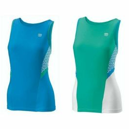 Camiseta de Tirantes Mujer Wilson Glamour Verde Reversible Tenis Azul Precio: 22.94999982. SKU: S6497286