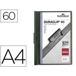 Carpeta Duraclip Dossier Pinza Lateral Verde Oscuro Capacidad 60 Hojas Precio: 3.0250004356. SKU: B16H2FAQGF