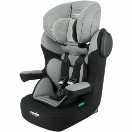 Silla de coche con cinturón NANIA MAX I 76-140 cm R129  de 3 a 10 años  Reposacabezas regulable  Base inclinable  Gris  Fabricada en Francia