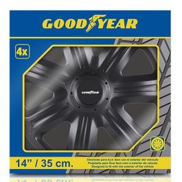 Abc GOD9062 Tapacubos Imola Negro 14" Juego de 4 para Llantas de Acero, Barniz Brillo, Montaje sin Herramientas, Antirrayaduras Abc GOD9062 Tapacubos Imola Negro 14" Juego de 4 para Llantas de Acero, Barniz Brillo, Montaje sin Herramientas, Antirrayaduras