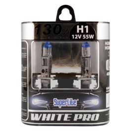 Abc BOM12700 Set de Bombillas H1 White Pro 130% con Certificación E-Mark - Pack de 6 Unidades