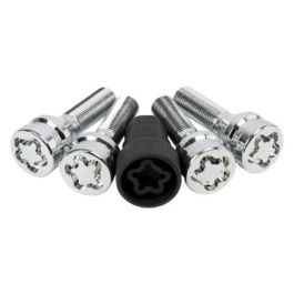 Tornillos Antirrobo BC Corona 12X125 L35 17/19 Plata (4 uds)