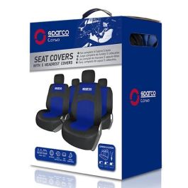 Funda de asiento Sparco SPCS402BL Negro/Azul