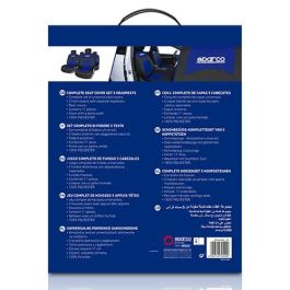 Funda de asiento Sparco SPCS402BL Negro/Azul