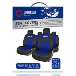 Funda de asiento Sparco SPCS402BL Negro/Azul