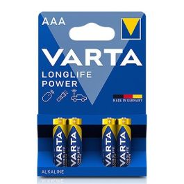 Pila varta alkalina longlife power aaa - lr03 (blister 4 unid.) ø10,5x44,5mm